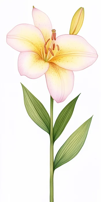 Yellow Lily Watercolor