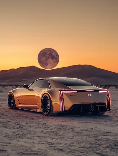 Cadillac CT5 in the Desert