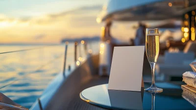 Luxury Yacht Card Mockup