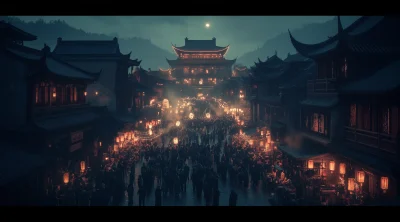 Night Celebrations in Ancient China