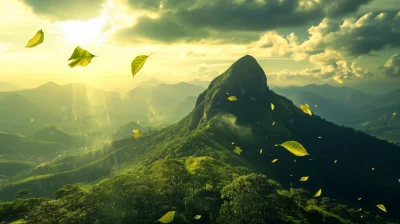 Mystical Leaves Over Adam’s Peak