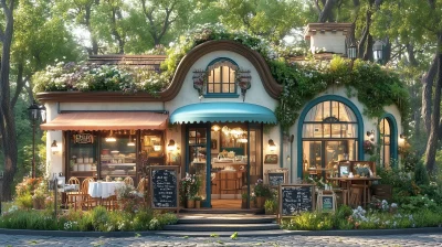 Chic Cafe in the Woods