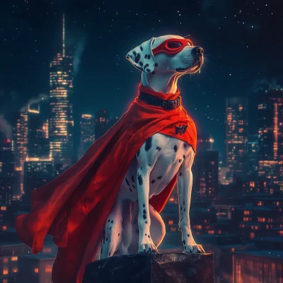 Superhero Dalmatian