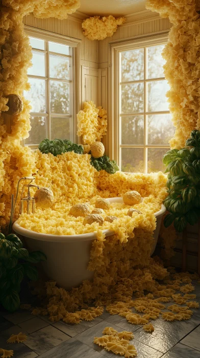 Pasta Paradise Bathroom