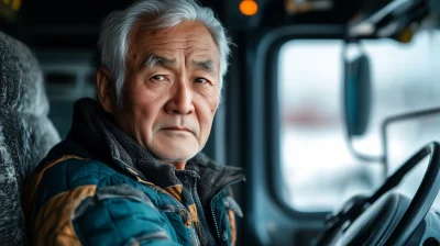 Elderly Truck Driver