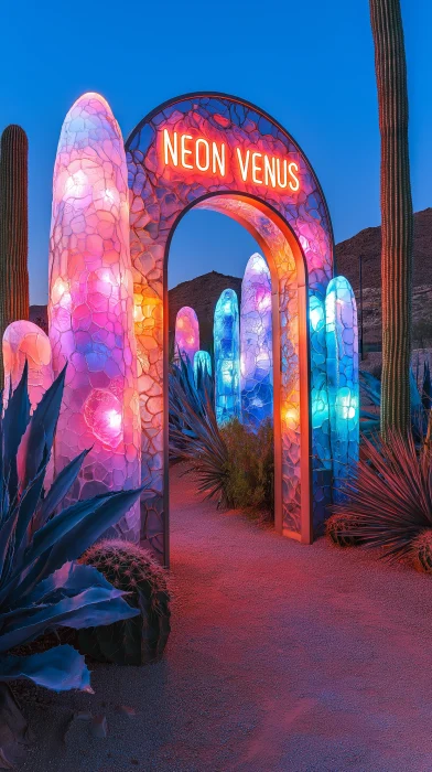 Surreal Archway in the Desert