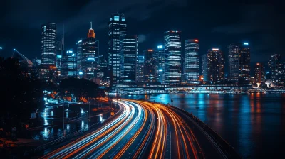 Sydney Skyline at Night