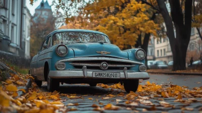 Old Car in Autumn