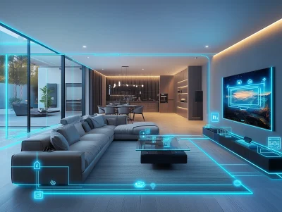 Futuristic Smart Living Room