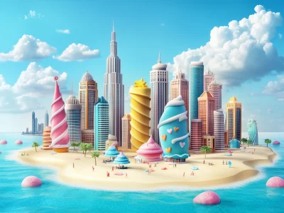 Ice Cream Cityscape