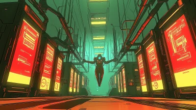 Futuristic Server Room