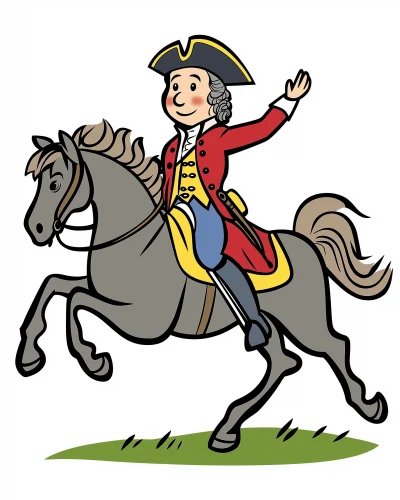 George Washington on Horse