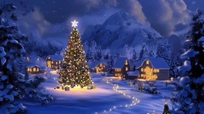 Christmas Night Wallpaper