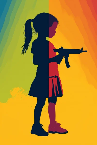 Banksy Girl With Gun