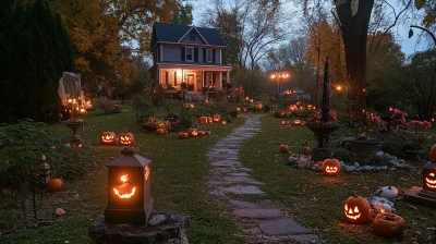 Halloween Themed Garden