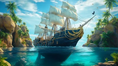 Stranded Pirate Ship