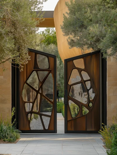 Elegant Steel Gate Design