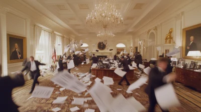 Chaotic White House Interior