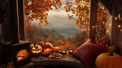 Cozy Autumn Hobbit House