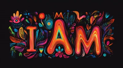 Fluorescent I AM Logo