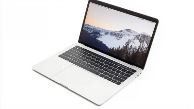 MacBook on White Background