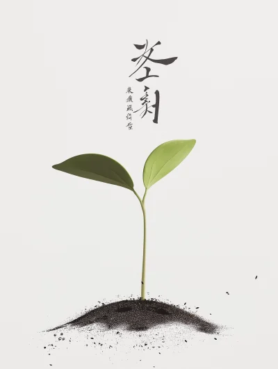 Elegant Sprout Poster