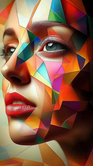 Geometric Abstract Portrait