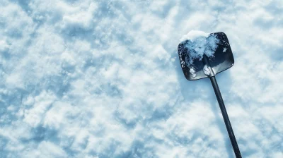 Snow Shovel in Winter