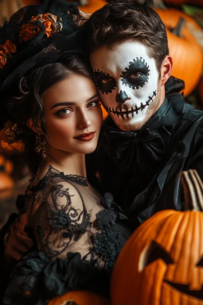 Halloween Couple Portrait