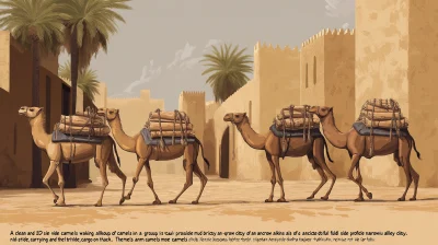 Camels in Ancient Alley