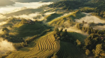 Morning in the Rice Terraces