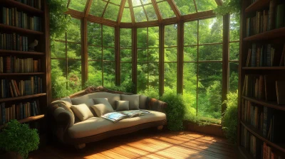 Cozy Sunlit Reading Nook