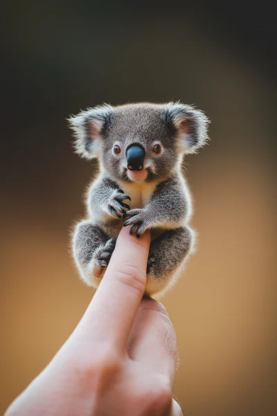 Tiny Koala Portrait