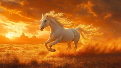 Majestic Galloping Horse