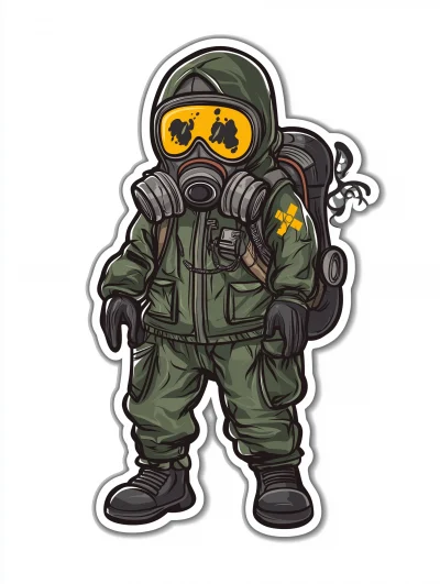 Chernobyl Funny Sticker