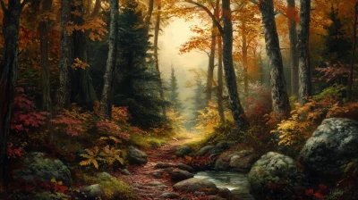 Autumn Forest Path