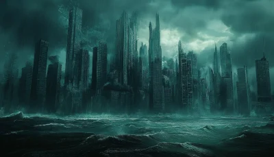 Submerged Cities in Storm