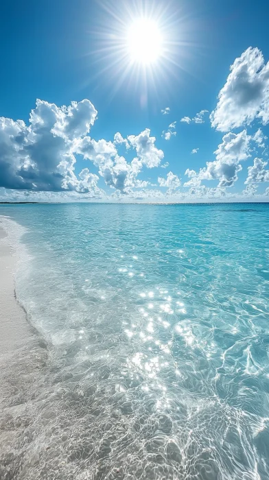 Sunny Beach and Ocean