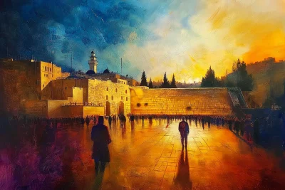 Abstract Kotel Sunset