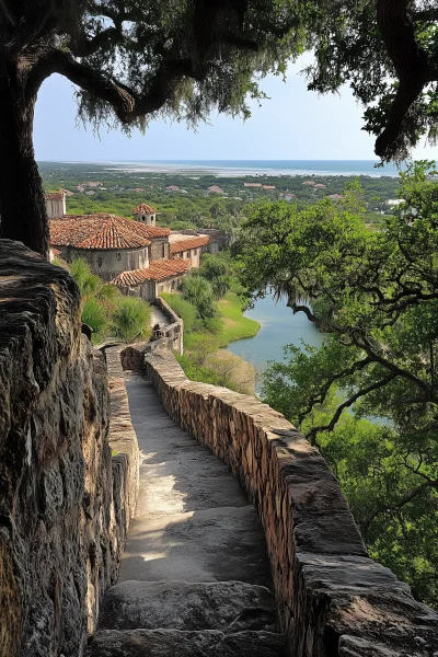 Fort Parapet in St. Augustine, Florida