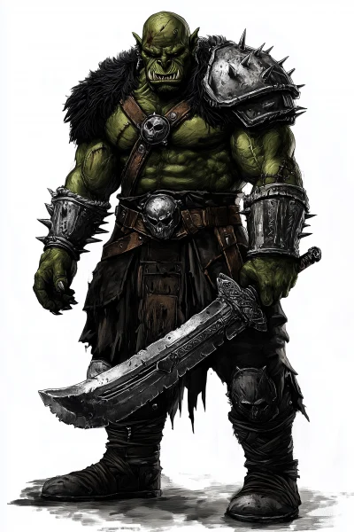 Orc Warrior in Fantasy Art