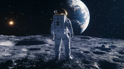 Astronaut on the Moon