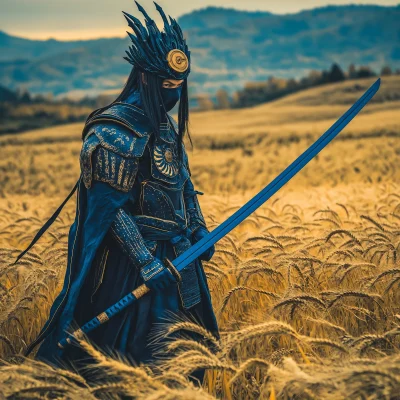 Samurai in a Wheat Field