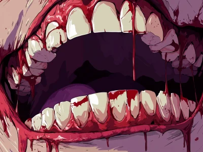 Anime Zombie Mouth