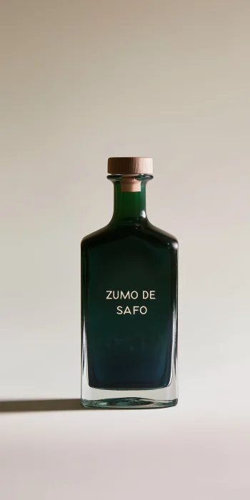 Dark Green Liquor Bottle