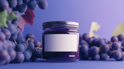 Purple Jam Jar Mockup