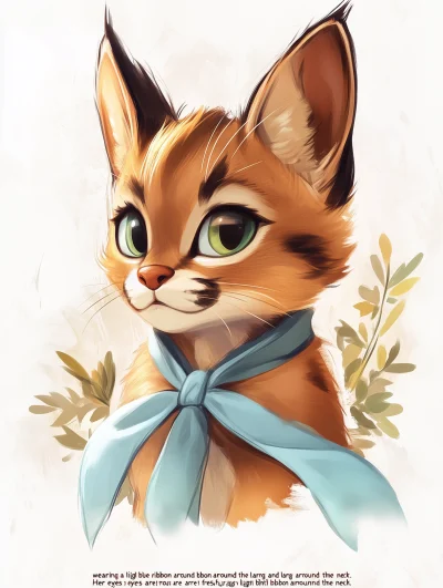 Anime Baby Caracal