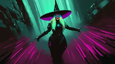 Neon Cyberwitch