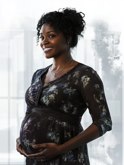 Smiling Pregnant Woman