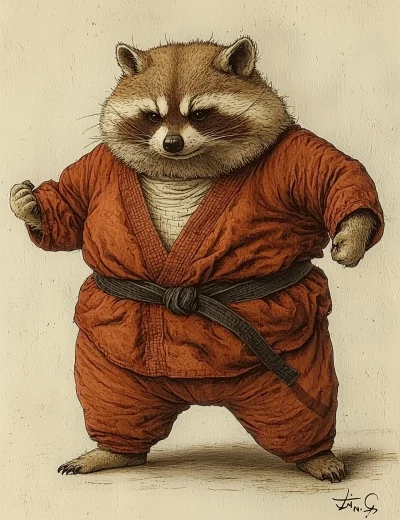 Raccoon Karate